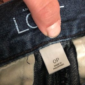 Dark washed jeans with a modern flare.